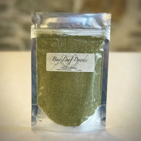 A bag of The Easy Italian Collection cooking powder on a table from Villa Cappelli.